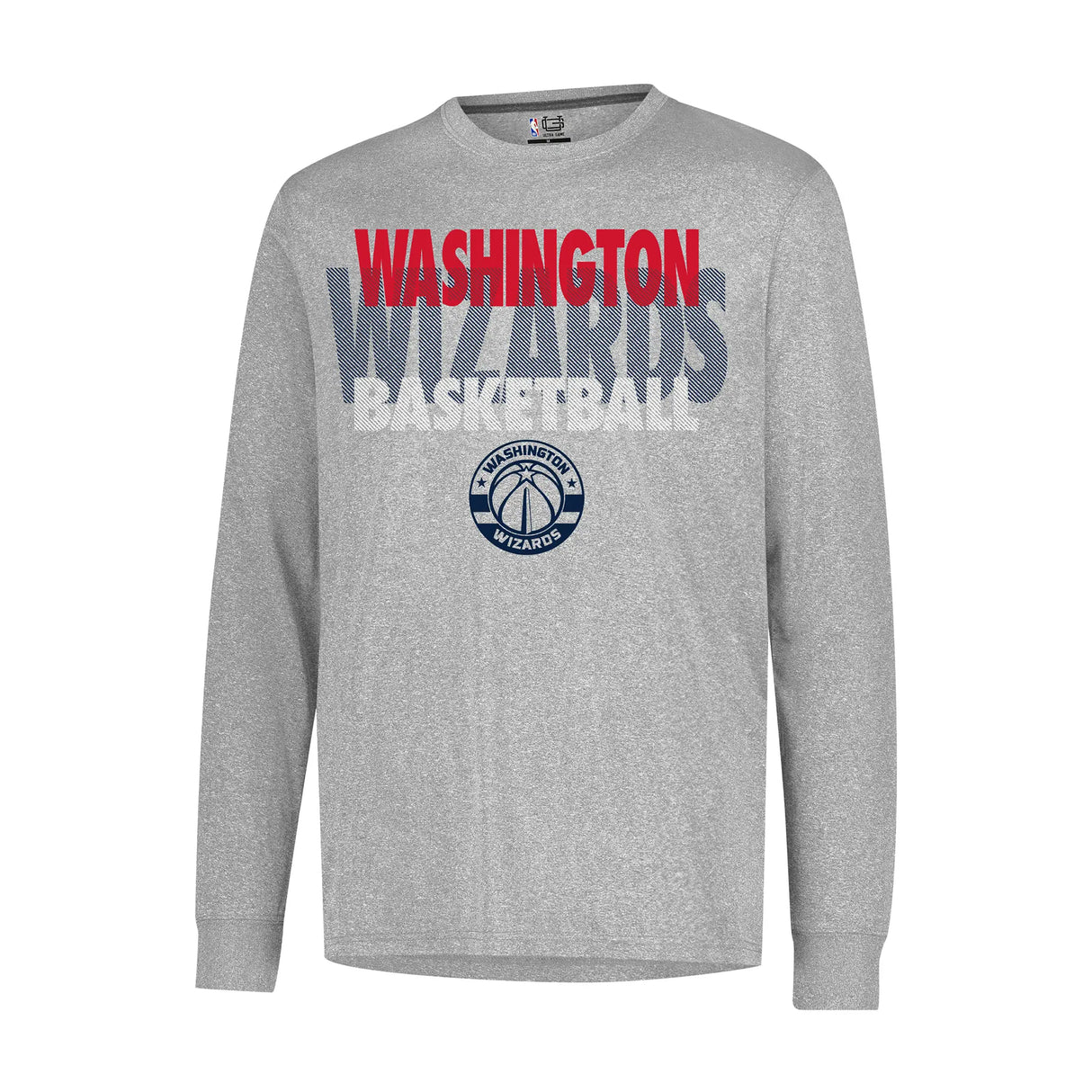 Ultra Game Men’s NBA Official Super Soft Supreme Long Sleeve T-Shirt | Washington Wizards