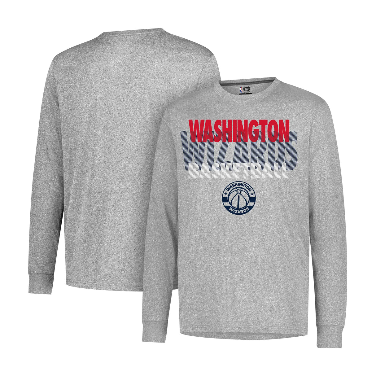 Ultra Game Men’s NBA Official Super Soft Supreme Long Sleeve T-Shirt | Washington Wizards