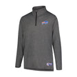Ultra Game Men's NFL Official Super Soft Quarter Zip Long Sleeve T-Shirt | Buffalo Bills