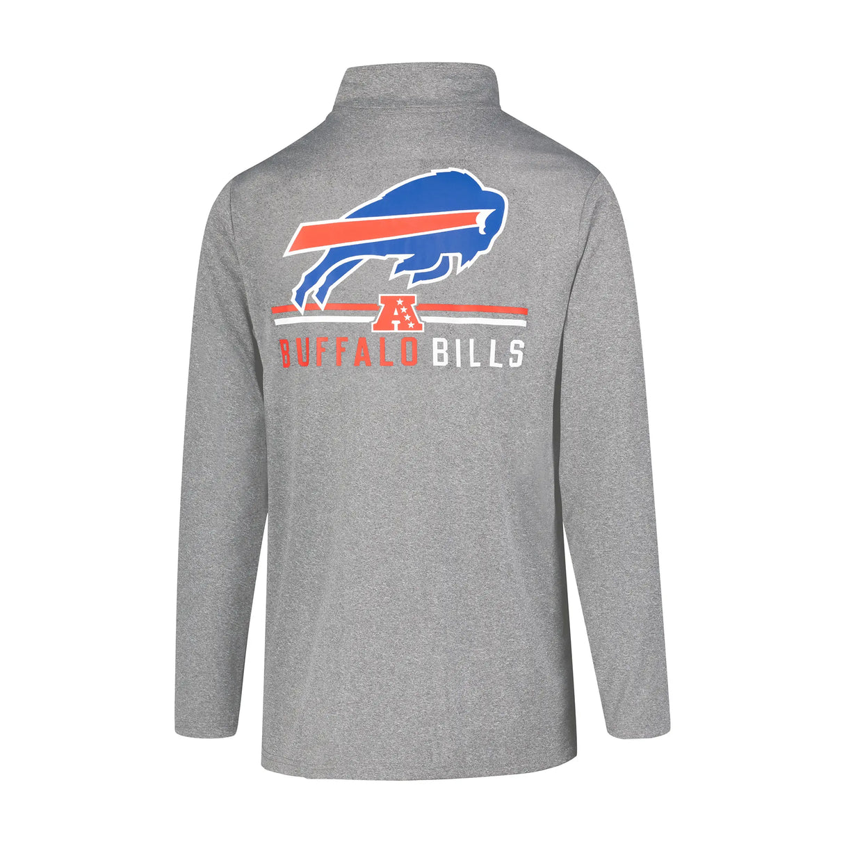Ultra Game Men's NFL Official Super Soft Quarter Zip Long Sleeve T-Shirt