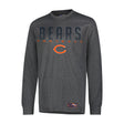 Ultra Game Men's NFL Official Game Day Long Sleeve T-Shirt | Chicago Bears