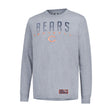 Ultra Game Men's NFL Official Game Day Long Sleeve T-Shirt | Chicago Bears