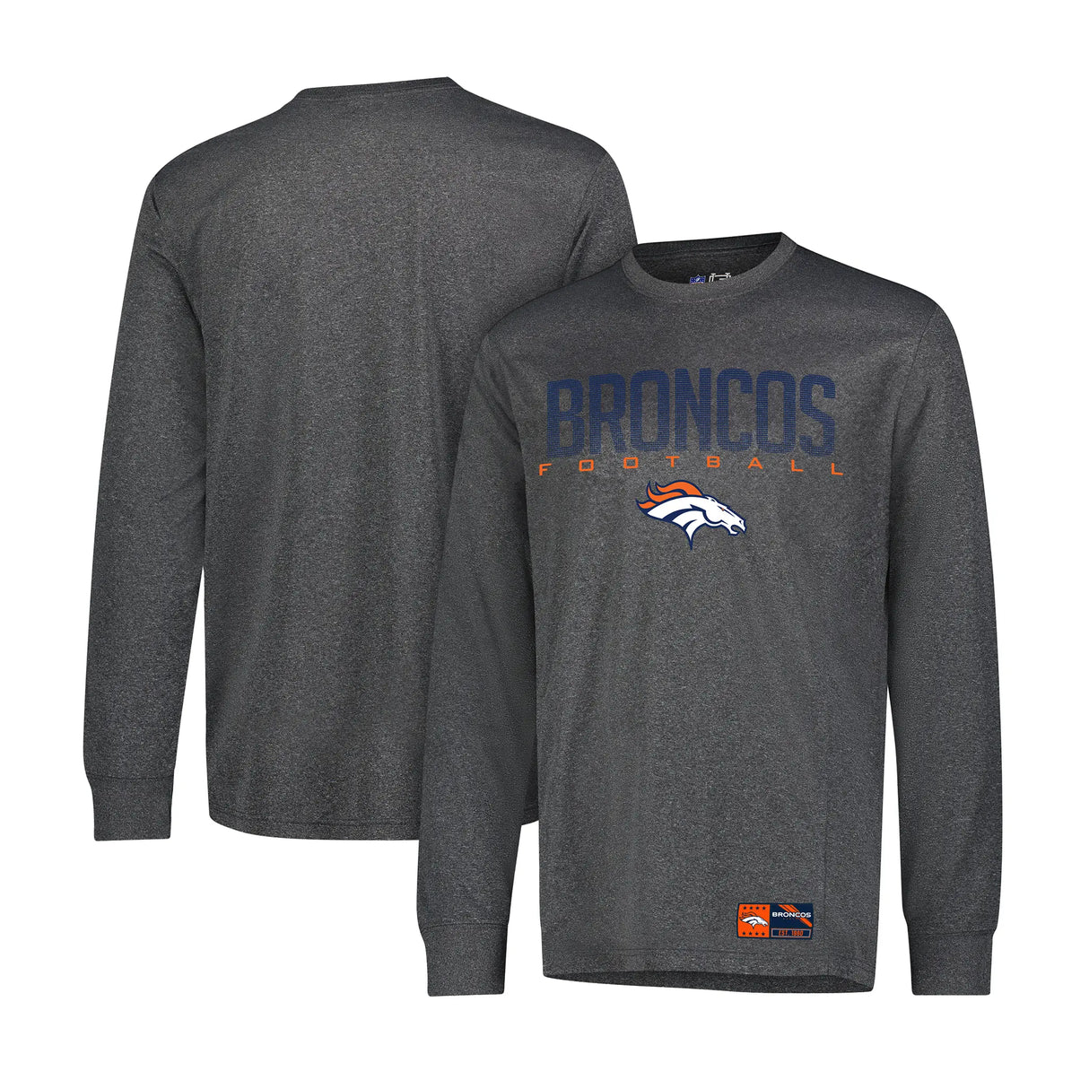 Ultra Game Men's NFL Official Game Day Long Sleeve T-Shirt | Denver Broncos