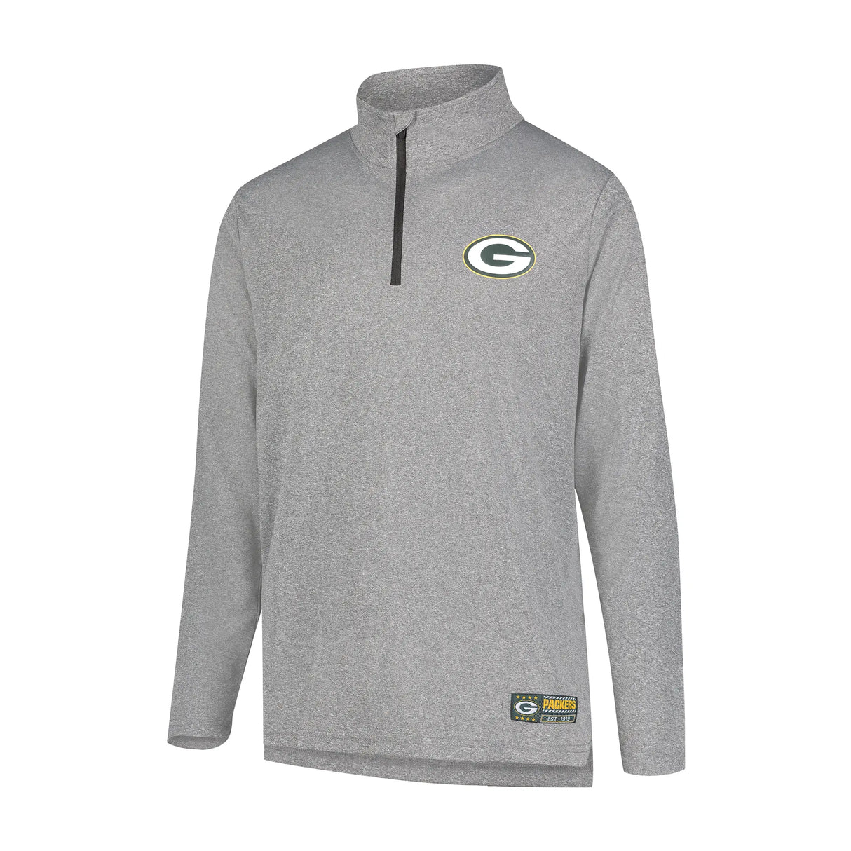 Ultra Game Men's NFL Official Super Soft Quarter Zip Long Sleeve T-Shirt