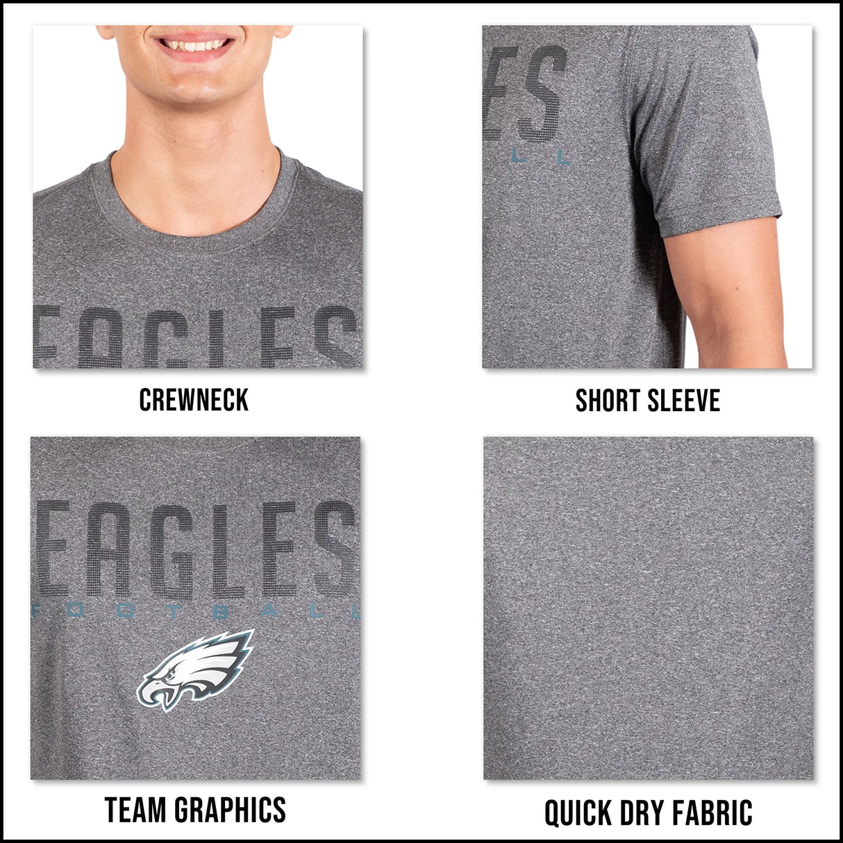 Ultra Game Men's NFL Official Super Soft Game Day T-Shirt