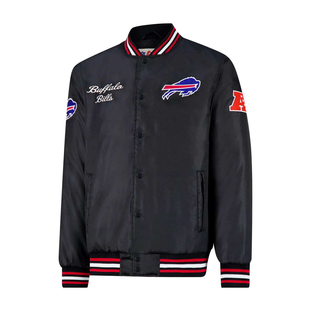 Ultra Game Mens NFL Official Supreme Satin Jacket | Buffalo Bills