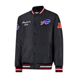 Ultra Game Mens NFL Official Supreme Satin Jacket | Buffalo Bills