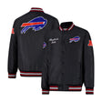 Ultra Game Mens NFL Official Supreme Satin Jacket | Buffalo Bills