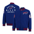 Ultra Game Men's NFL Official Classic Varsity Coaches Jacket Coat | Buffalo Bills