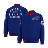 Ultra Game Men's NFL Official Classic Varsity Coaches Jacket Coat | Buffalo Bills