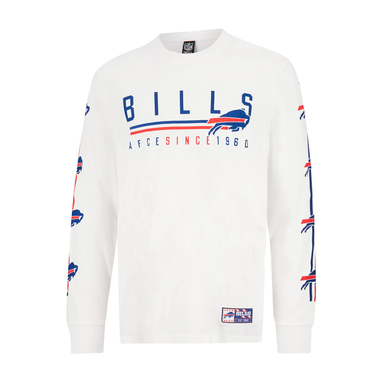 Ultra Game Men's NFL Official Super Soft Supreme Long Sleeve T-Shirt