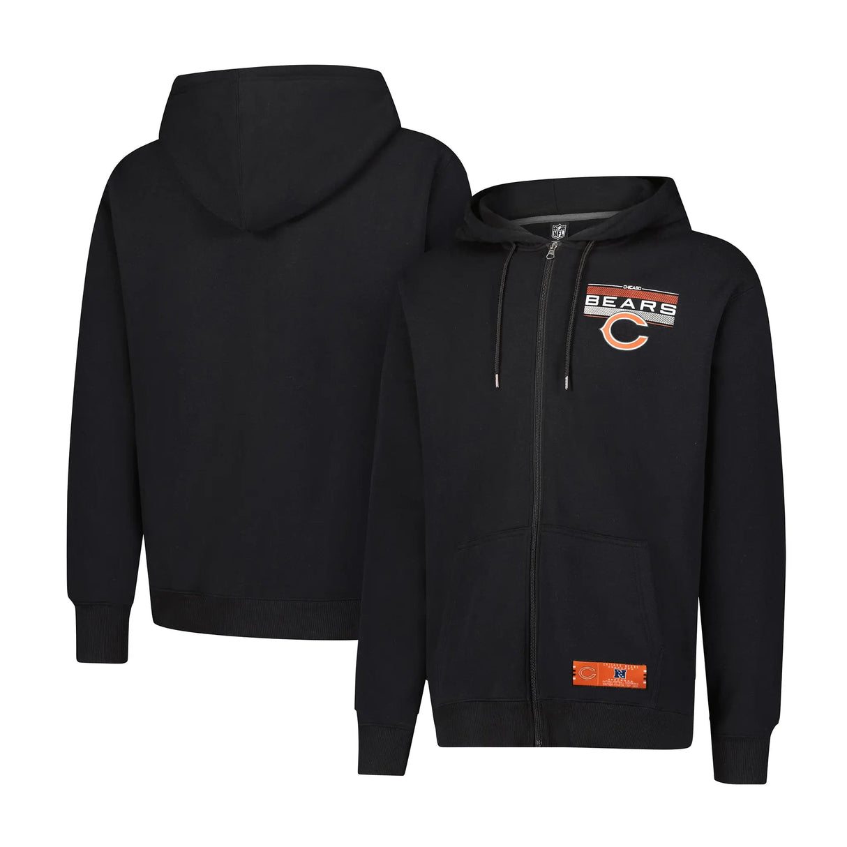 Ultra Game Mens NFL Official Supremely Soft Full Zip Hoodie Jacket