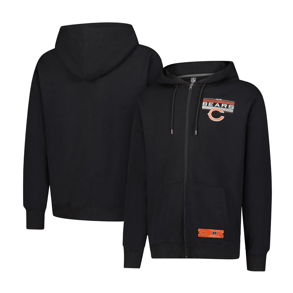 Ultra Game Mens NFL Official Supremely Soft Full Zip Hoodie Jacket