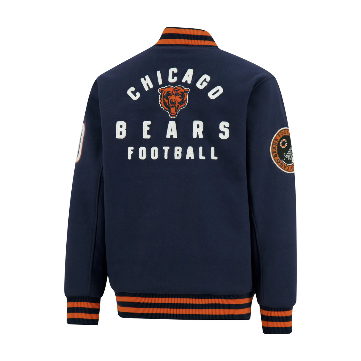 Ultra Game Men's NFL Official Classic Varsity Coaches Jacket Coat | Chicago Bears
