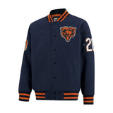 Ultra Game Men's NFL Official Classic Varsity Coaches Jacket Coat | Chicago Bears