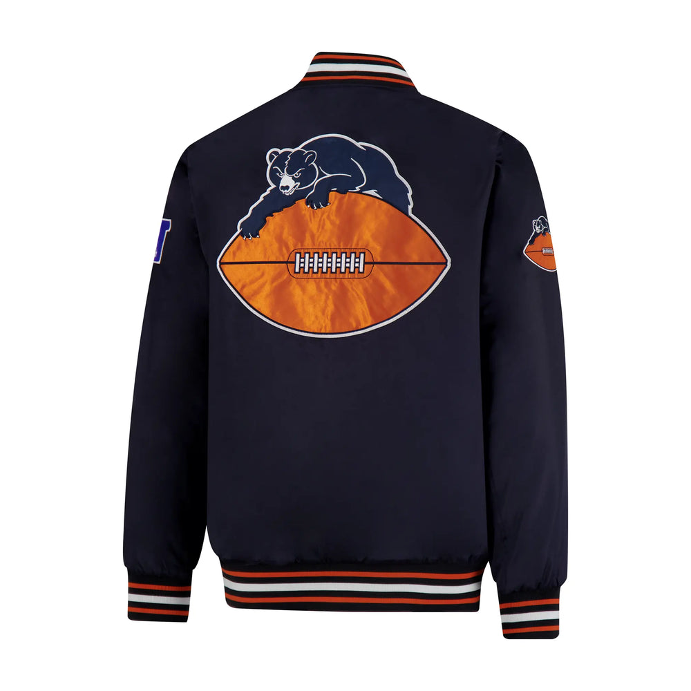 Ultra Game Mens NFL Official Supreme Heritage Satin Jacket