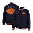 Ultra Game Mens NFL Official Supreme Heritage Satin Jacket | Chicago Bears