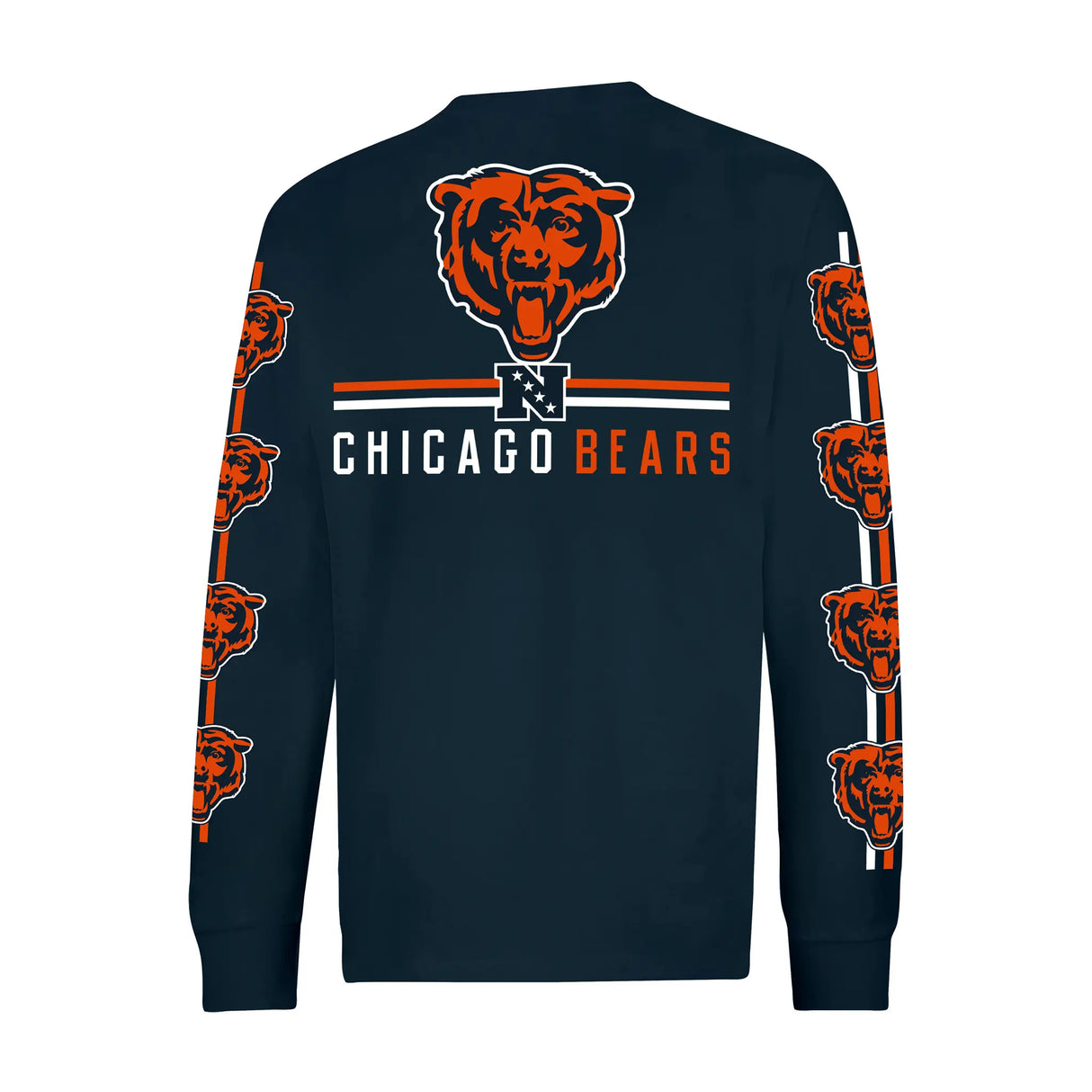 Ultra Game Men's NFL Official Super Soft Supreme Long Sleeve T-Shirt | Chicago Bears