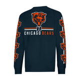 Ultra Game Men's NFL Official Super Soft Supreme Long Sleeve T-Shirt | Chicago Bears