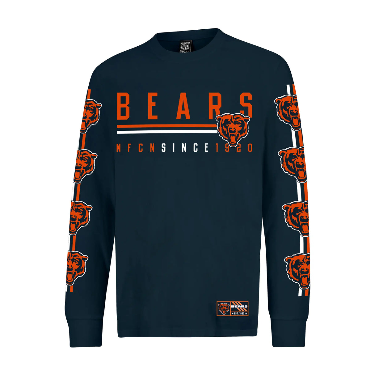 Ultra Game Men's NFL Official Super Soft Supreme Long Sleeve T-Shirt