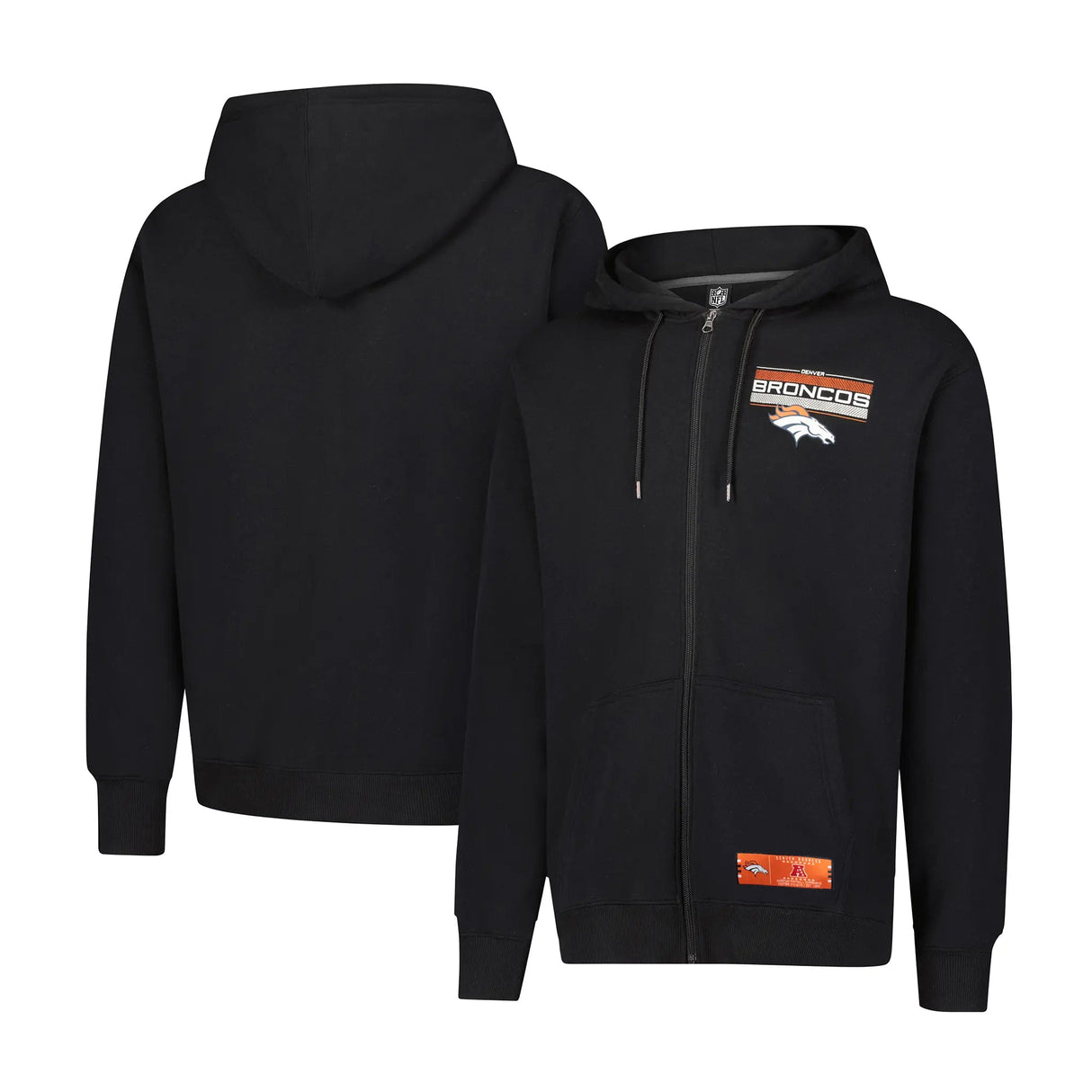 Ultra Game Mens NFL Official Supremely Soft Full Zip Hoodie Jacket