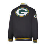 Ultra Game Mens NFL Official Supreme Satin Jacket | Green Bay Packers