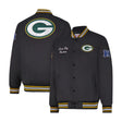 Ultra Game Mens NFL Official Supreme Satin Jacket | Green Bay Packers