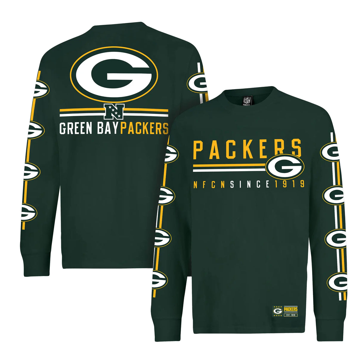 Ultra Game Men's NFL Official Super Soft Supreme Long Sleeve T-Shirt