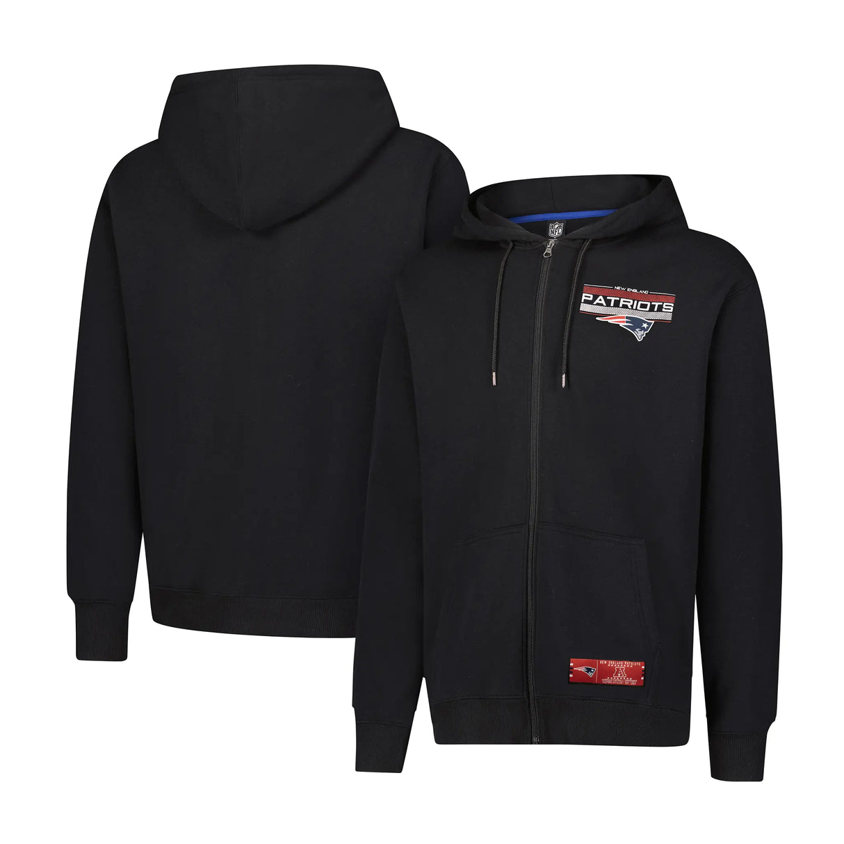 Ultra Game Mens NFL Official Supremely Soft Full Zip Hoodie Jacket