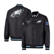 Ultra Game Mens NFL Official Supreme Satin Jacket | Philadelphia Eagles