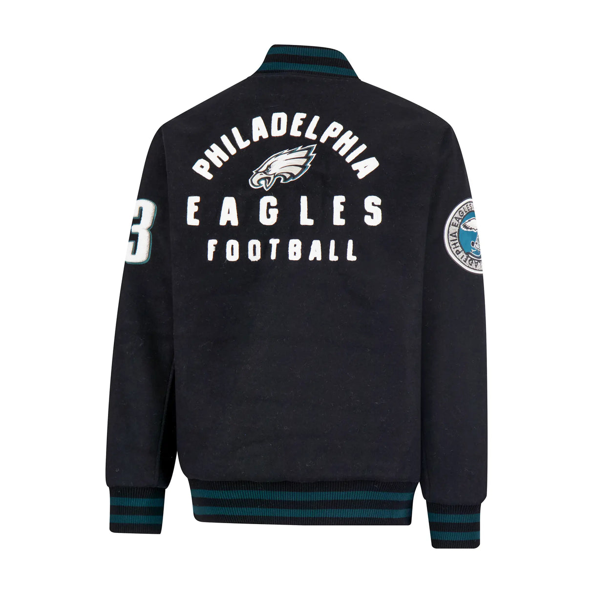 Ultra Game Men's NFL Official Classic Varsity Coaches Jacket Coat | Philadelphia Eagles