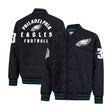 Ultra Game Men's NFL Official Classic Varsity Coaches Jacket Coat | Philadelphia Eagles