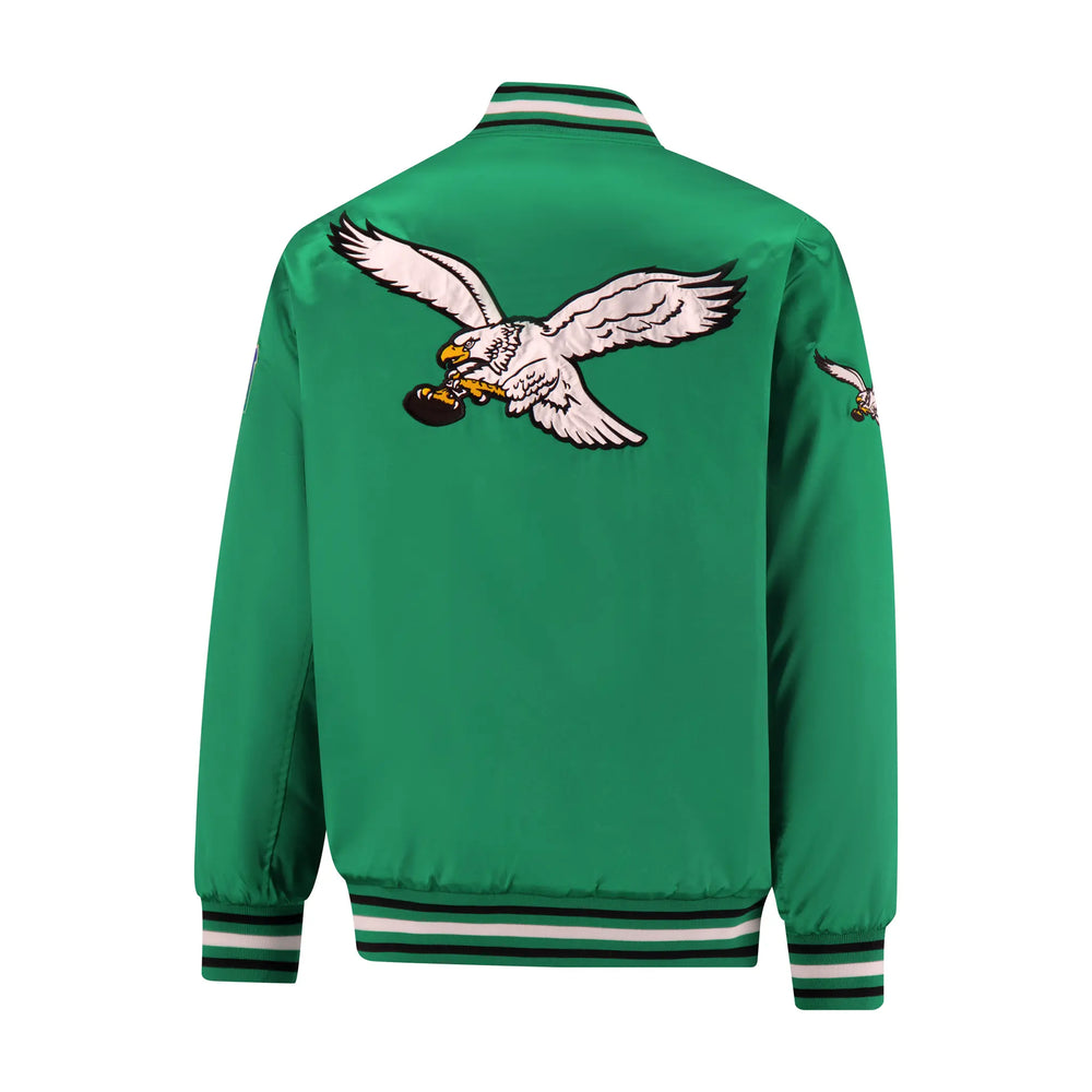 Ultra Game Mens NFL Official Supreme Heritage Satin Jacket