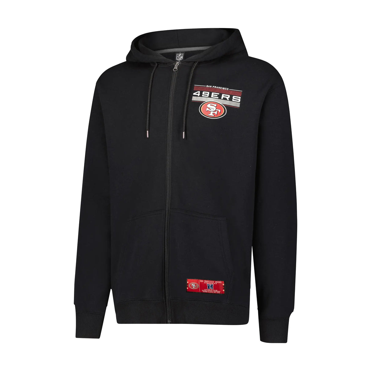 Ultra Game Mens NFL Official Supremely Soft Full Zip Hoodie Jacket | San Francisco 49ers
