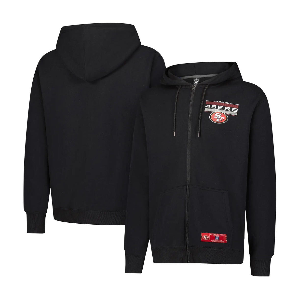 Ultra Game Mens NFL Official Supremely Soft Full Zip Hoodie Jacket