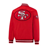Ultra Game Mens NFL Official Supreme Heritage Satin Jacket | San Francisco 49ers