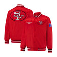 Ultra Game Mens NFL Official Supreme Heritage Satin Jacket | San Francisco 49ers