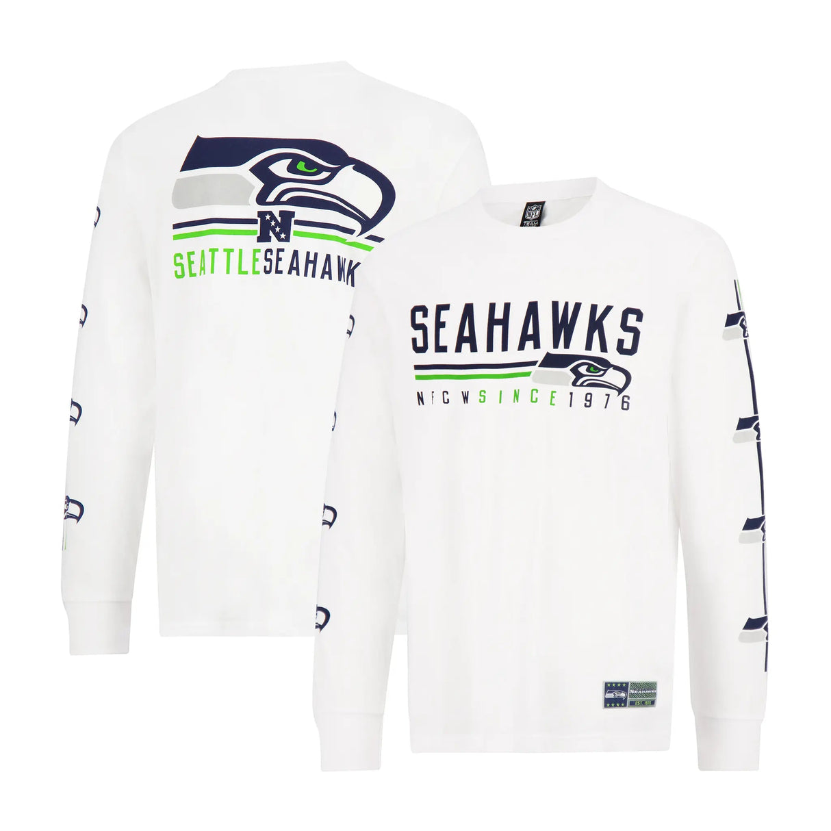 Ultra Game Men's NFL Official Super Soft Supreme Long Sleeve T-Shirt