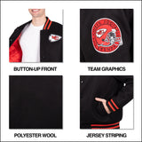 Ultra Game Men's NFL Official Classic Varsity Coaches Jacket Coat | Philadelphia Eagles