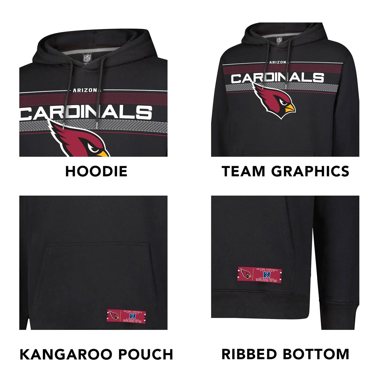 Ultra Game Mens NFL Official Super Soft Supreme Hoodie Sweatshirt