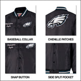 Ultra Game Mens NFL Official Supreme Satin Jacket | Buffalo Bills