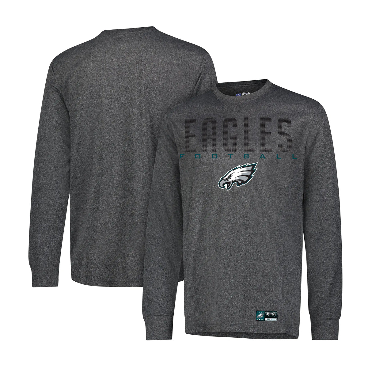 Ultra Game Men's NFL Official Game Day Long Sleeve T-Shirt | Philadelphia Eagles