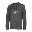 Ultra Game Men's NFL Official Game Day Long Sleeve T-Shirt | Philadelphia Eagles