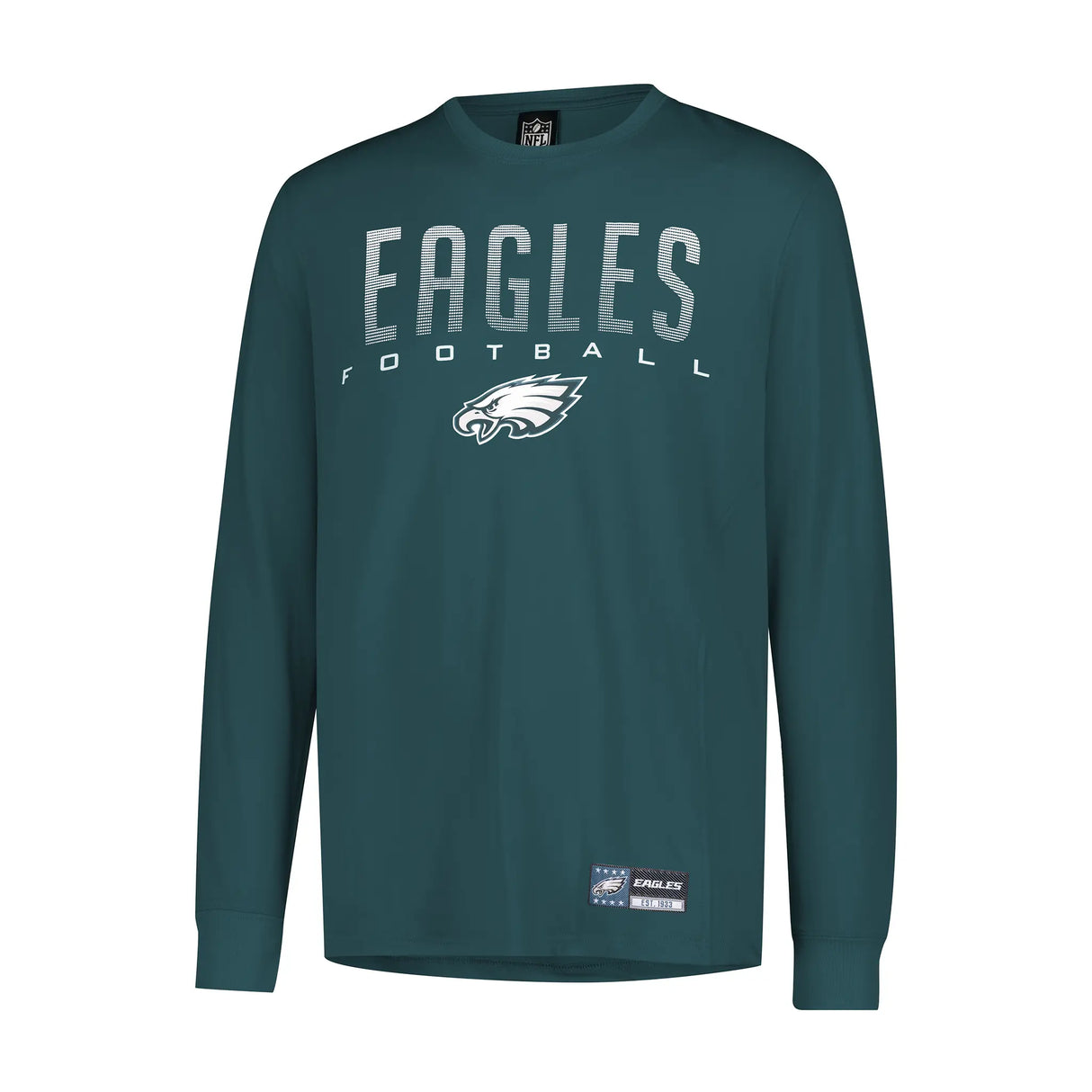 Ultra Game Men's NFL Official Game Day Long Sleeve T-Shirt | Philadelphia Eagles