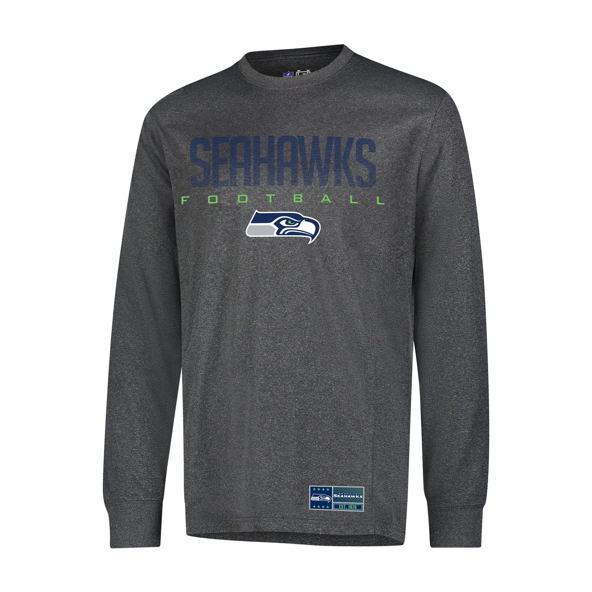 Ultra Game Men's NFL Official Game Day Long Sleeve T-Shirt | Seattle Seahawks