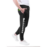 Ultra Game Men's NFL Official Super Soft Game Day Jogger Sweatpants | Seattle Seahawks
