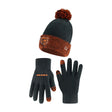 Ultra Game Youth NFL Official Super Soft Two Tone Winter Beanie Knit Hat with Extra Warm Touch Screen Gloves | Chicago Bears