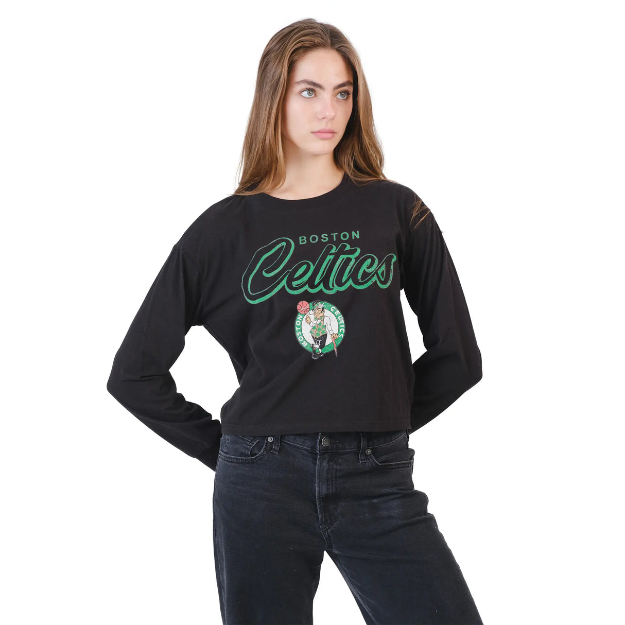 Ultra Game Women's NBA Official Super Soft Crop Top Shirt