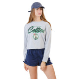 Ultra Game Women's NBA Official Super Soft Crop Top Shirt | Boston Celtics