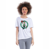 Ultra Game Women's NBA Official Soft Vintage Distressed Graphics T-Shirt | Boston Celtics
